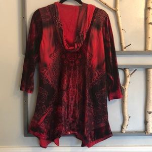 Velvety Scarlet Hoodie